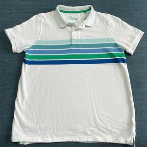 NWOT Boden Striped Pique Polo